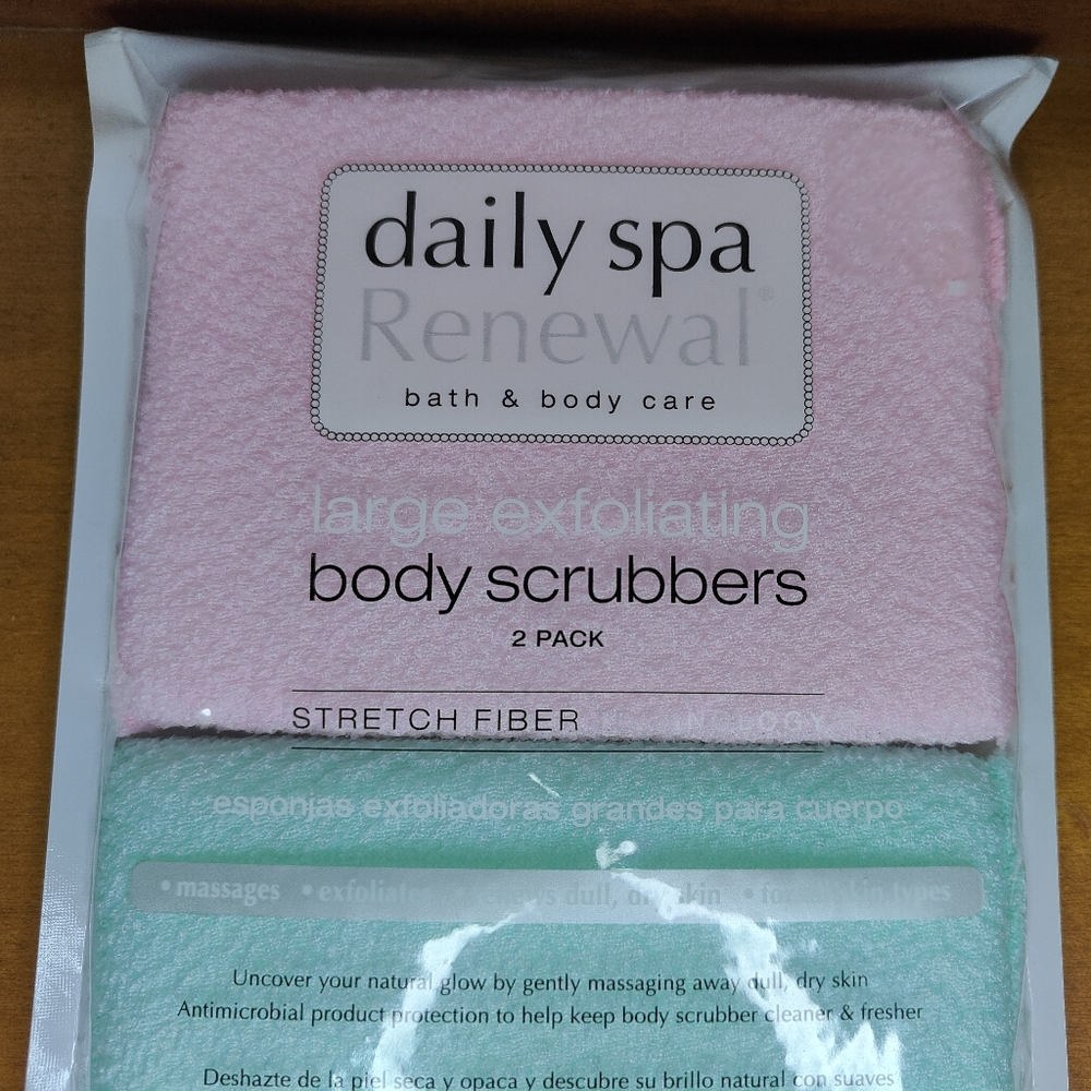 Daily Spa Renewal NEW Large Exfoliating Body Scrubbers